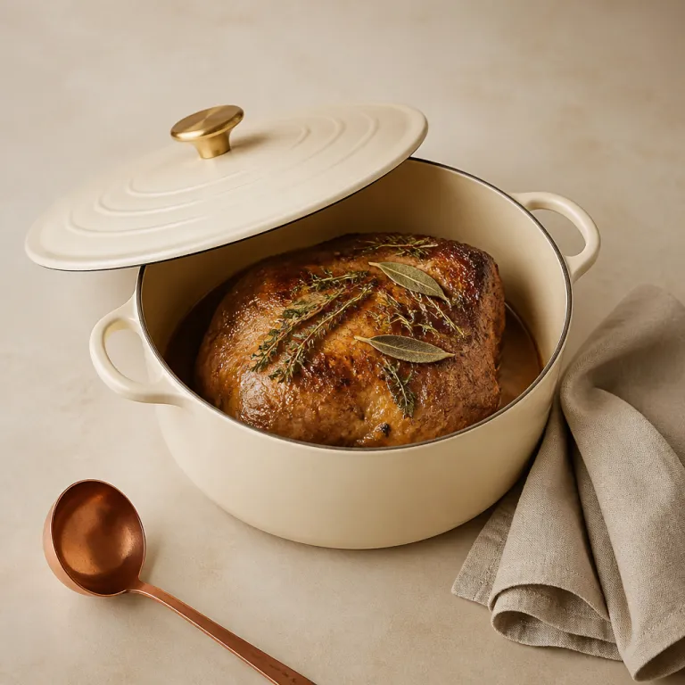 Stratégies autour de la cuisson en cocotte du rôti de veau pour créer une culture food premium